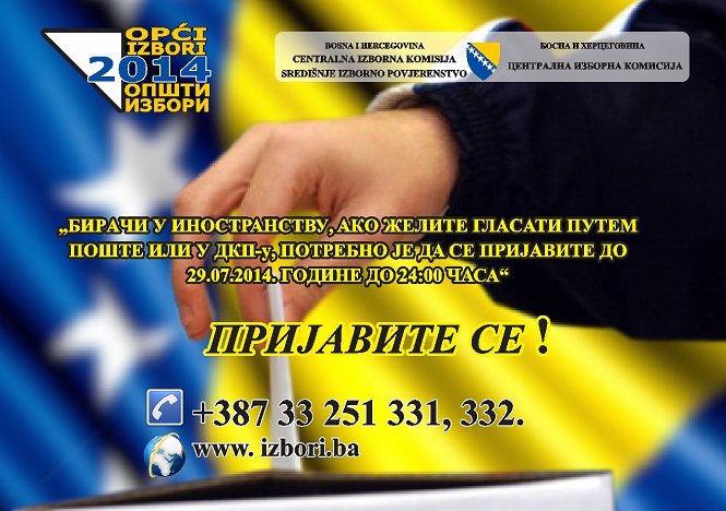 Registracija birača iz inostranstva 2014